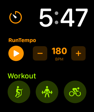 run tempo watch smart stack